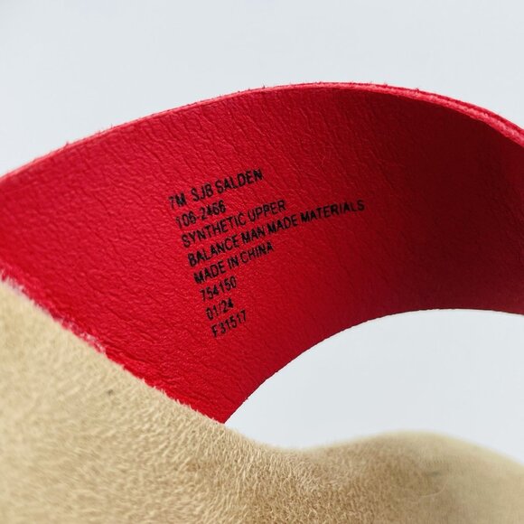 ST Johns Bay Sandals Womens Size 7M Red Salden Platform Comfort Thong Flip Flops - Picture 10 of 11